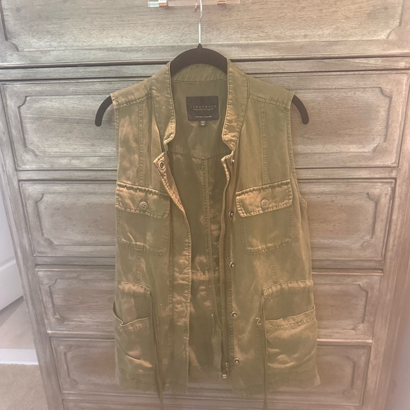 Sanctuary Olive Green Utility Vest - Picture 1 of 4